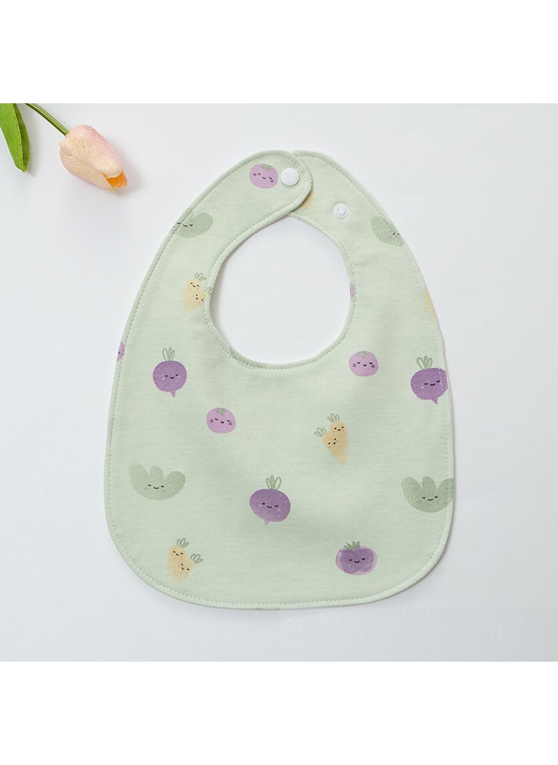 Waterproof Baby Bibs Cotton Unisex Autumn Winter Thickened Radish
